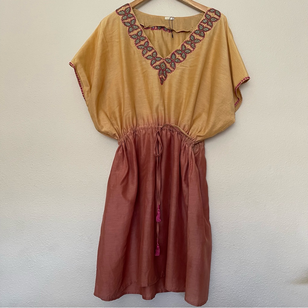 Matta V-Neck Embroidery Mini Bohemia Festival Dress — image 8 of 8